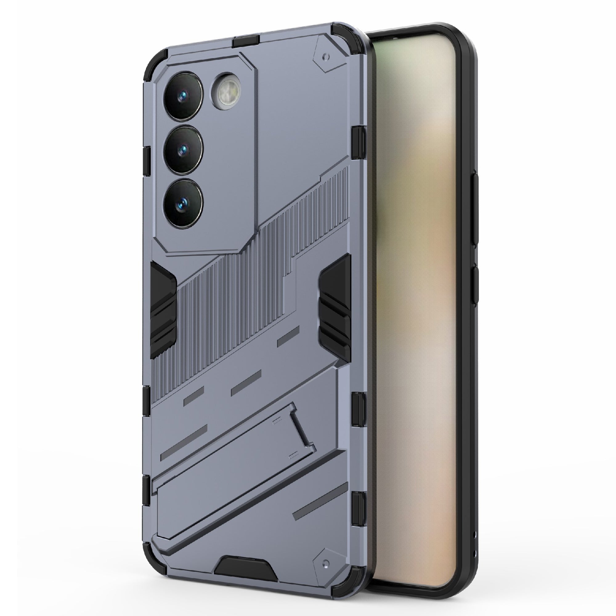 For vivo Y200e 5G Case PC+TPU Drop-Proof Shell Kickstand Phone Cover For vivo Y200e 5G Case PC+TPU Drop-Proof Shell Kickstand Phone Cover